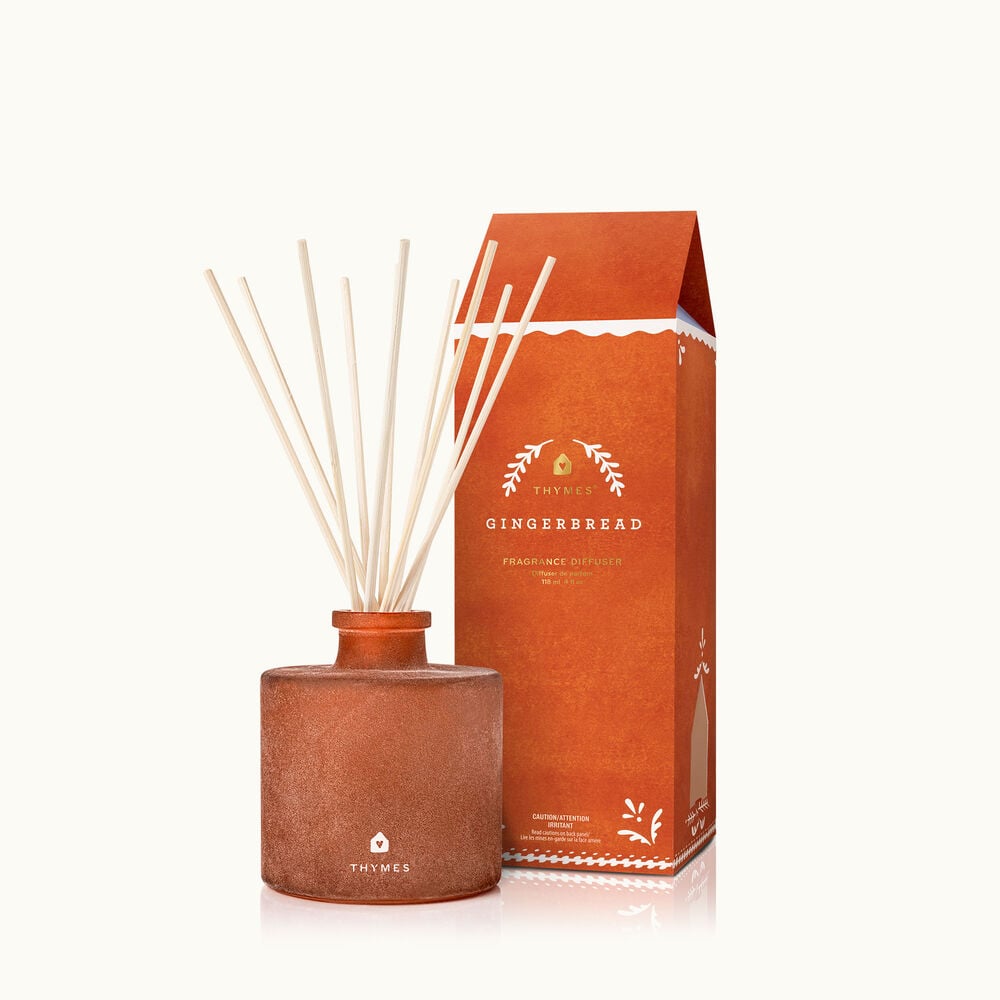 Thymes Gingerbread Petite Reed Diffuser is a Holiday Fragrance image number 1
